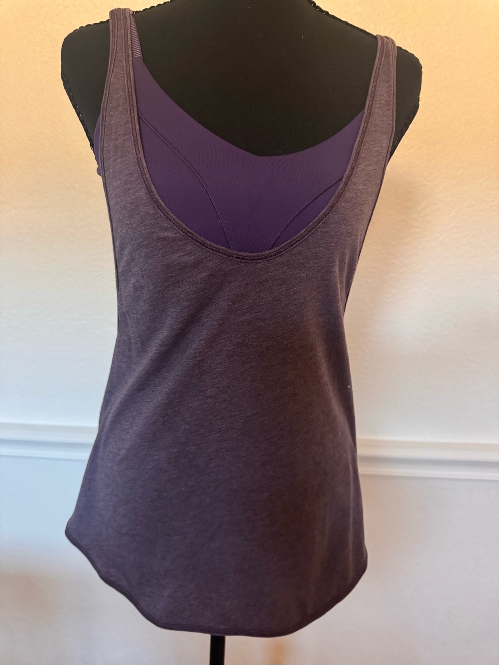 lululemon athletica Purple Layered Tank Top